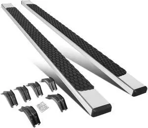 DNA Motoring STEPB-ZTL-8221-SS For 1999 to 2016 Ford F250-F550 Super Duty Extended Cab 5" Flat Step Nerf Bar Running Boards 00 01 02 03 04 05 06 07 08 09 10 11