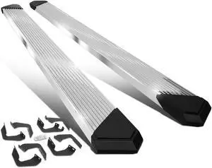For 2007 to 2021 Tundra CrewMax/Extended Crew Cab 6 Inches Pleated Step Nerf Bar Running Boards 08 09 10 11 12 13 14 15 16 17 18