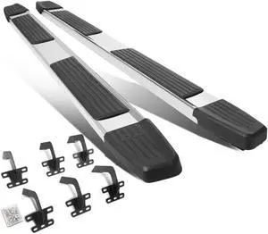 For 2019 to 2021 Dodge Ram 1500 Quad Extended Cab 6" Stainless Steel Flat Side Step Nerf Bar Running Boards 20
