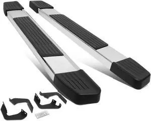 For 2007 to 2017 Toyota Tundra 2-Door Standard Cab Pair of 6 Inches Stainless Flat Side Step Nerf Bar Running Boards 10 11 12 13