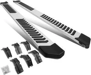 DNA Motoring STEPB-ZTL-8089-ALSL For 1999 to 2016 F250-F450 Super Duty SuperCrew Cab Pair 6" Extruded Board 00 01 02 03 04 05 06 07 08 09 10 11 12 13 14 15