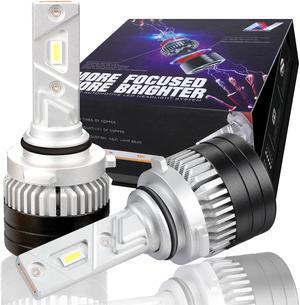 NUVISION LIGHTING NVL-FOC-9006 NUVISION LIGHTING Pair 9006 HB4 LED Headlight Bulbs 12000LM 70W Bright LED High/Low Beam Conversion Kit w/ Cooling Fan