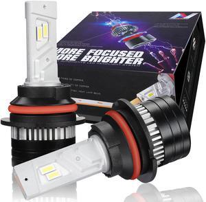 NUVISION LIGHTING NVL-FOC-9007 NUVISION LIGHTING Pair 9007 HB5 LED Headlight Bulbs 12000LM 70W Bright LED High/Low Beam Conversion Kit w/ Cooling Fan