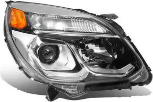 DNA Motoring OEM-HL-0110-R For 2016 to 2017 Chevy Equinox Factory Style Projector Right Passenger Side Headlight Head Lamp Replacement