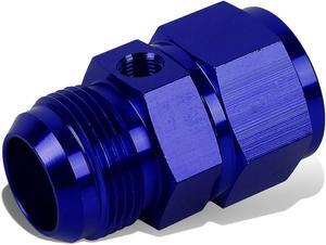 DNA Motoring FT-1-9031-16-16-BL 16AN AN16 AN-16 Flare Male-Female 1/8" NPT Port Aluminum Finish Fitting Adapter (Blue)