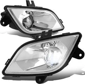 For 2018 to 2021 Freightliner Cascadia High Power Full LED Chrome Housing Driving Fog Light Lamps Pair 19 20