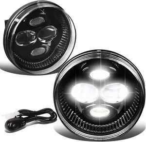 For 2007 to 2014 Sierra 1500 2500HD 3500HD Pair of Clear Lens Full LED Lighting Driving Fog Lights Lamps with Switch 11 12 13