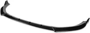 For 2014 to 2016 Audi A3 3Pcs STP-Style Glossy Black Finish Car Front Bumper Lip Guard Body Kit 15