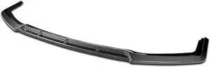 For 2016 to 2021 Honda Civic 3Pcs Painted Black Carbon Fiber Finish CT-Style Car Front Bumper Lips Guard Body Kit 17 18 19 20