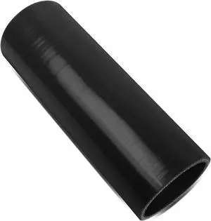 DNA Motoring SH-25-8-BK 4-PLY 2.5" 8" LONG TURBO/AIR INTAKE/INTERCOOLER PIPING BLACK SILICONE HOSE PIPE