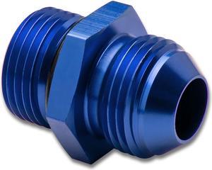 DNA Motoring FT-4912-001-BL 12AN Anodized T-6061 Aluminum Blue Straight Oil Line Fitting Adapter (1-1/16-12 UNF)