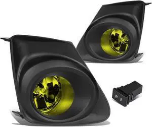 DNA Motoring FL-ZTL-151-AM For 2011 to 2013 Toyota Corolla E140 Pair Bumper Driving Fog Lights w/Bezel & Switch (Amber Lens) 12