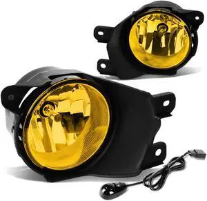DNA Motoring FL-ZTL-815-AM For 2008 to 2016 Toyota Sequoia Pair Bumper Driving Fog Light Lamp+Switch Amber Lens 09 10 11 12 13 14 15