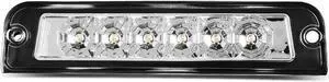 DNA Motoring 3BL-JW97-LED-CH For 1997 to 2006 Jeep Wrangler TJ LED 3rd Third Tail Brake Light Rear Stop Lamp Chrome Housing 98 99 00 01 02 03 04 05