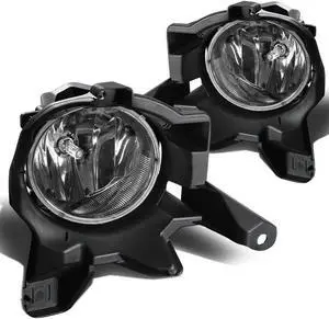 DNA Motoring FL-TRAV413-CH For 2013 to 2016 Toyota RAV4 XA40 Pair Bumper Driving Fog Lights w/Switch (Clear Lens)