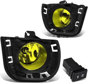 DNA Motoring FL-ZTL-192-AM For 2014 to 2016 Scion tC AGT20 Pair Front Bumper Driving Fog Light Lamp+Bezel+Switch Amber Lens 15