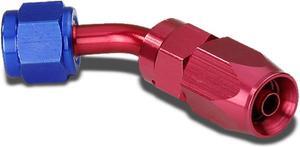 DNA Motoring FT-4006-045 6AN 45-Degree Swivel Fuel Line Hose Flare Union Adapter With Reusable End