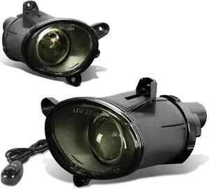 DNA Motoring FL-T005-SM For 2001 to 2005 VW Passat B5.5 Pair Bumper Driving Fog Lights + Wiring Kit + Switch (Smoked Lens) 02 03 04