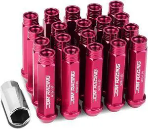 DNA Motoring LN-ZTL-9014-15-PK 20-Piece M12 x 1.5 Aluminum Alloy Wheel Lug Nuts + Deep Drive Extension (Silver)