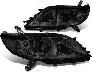 DNA Motoring HL-OH-TSIE11-SM-CL1 For 2011 to 2020 Toyota Sienna XL30 Pair Projector Headlight Smoked Housing Clear Corner Headlamp 12 13 14 15 16 Left + Right