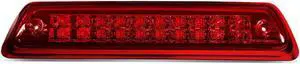 DNA Motoring 3BL-F15012-LED-RD For 2009 to 2014 Ford F150 Lincoln Mark LT Dual Row LED 3rd Third Tail Brake Light w/Cargo Lamp Red Housing 10 11 12 13