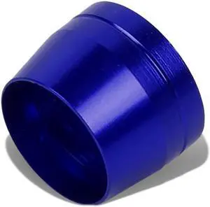 DNA Motoring FT-1-9023-08-BL 8-AN 1/2" Tubing Olive Insert Flare Fitting for Teflon/Nylon Hose Hard Line (Blue)