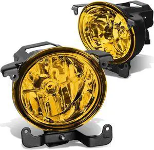 DNA Motoring FL-ZTL-216-AM For 2003 to 2006 Accent Sedan/Hatchback Pair Bumper Driving Fog Light Lamp Amber Lens 04 05