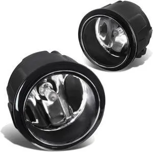 DNA Motoring FL-ZTL-210-CH For 2007 to 2014 Nissan Rogue/Murano/Quest/Versa Pair Fog Light Lamp Infiniti EX35/EX37/QX50/M37/M56/Q70 Clear Lens 08 09 10 11 12 13
