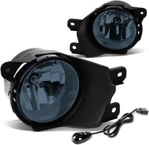 DNA Motoring FL-ZTL-815-SM For 2008 to 2016 Toyota Sequoia Pair Bumper Driving Fog Light Lamp+Switch Smoked Lens 09 10 11 12 13 14 15