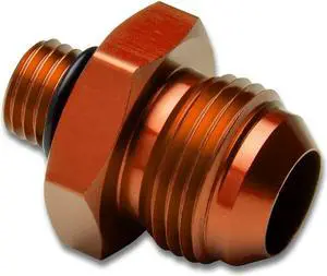 DNA Motoring FT-4910-005-GD 10AN Anodized T-6061 Aluminum Gold Straight Oil Line Fitting Adapter (1/2-16 UNF)