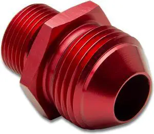 DNA Motoring FT-4912-002-RD 12AN Anodized T-6061 Aluminum Straight Red Oil Line Fitting Adapter (M20 X 1.5 Thread Pitch)