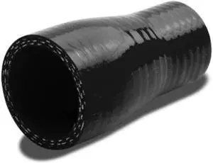 DNA Motoring SH-1-125-BK 1" To 1.25" Straight Turbo/Intercooler/Intake Piping Coupler Reducer Silicone Hose (Black)
