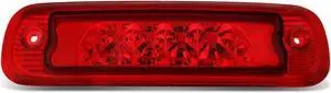 DNA Motoring 3BL-JCHE97-LED-RD For 1997 to 2001 Jeep Cherokee Hight Mount LED 3rd Third Tail Brake Light Rear Stop Lamp Red Housing 98 99 00