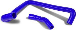 DNA Motoring RH-300ZX-T-BL For 90-96 Nissan 300ZX Turbo 3-Ply Silicone Radiator Coolant Hose (Blue) - Fairlady Z Z32 91 92 93 94 95