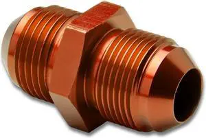 DNA Motoring FT-4910-003-GD 10AN Anodized T-6061 Aluminum Straight Gold Oil Line Fitting Adapter (M22 X 1.5 Thread Pitch)