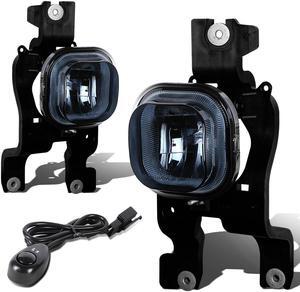 DNA Motoring FL-T031-SM For 2008 to 2010 Ford Super Duty Pair Bumper Driving Fog Lights + Switch (Smoke Lens) 09