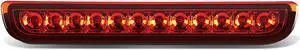 DNA Motoring 3BL-FJC06-LED-RD For 2007 to 2014 Toyota FJ Cruiser GSJ15W LED 3rd Third Tail Brake Light Rear Stop Lamp Red Housing 08 09 10 11 12 13