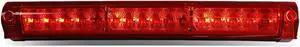 DNA Motoring 3BL-F15097-LED-T2-RD For 1997 to 2005 Ford F150 F250 Excursion LED 3rd Third Tail Brake Light Rear Stop Lamp Red Housing 98 99 00 01 02 03 04