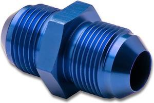 DNA Motoring FT-4910-003-BL 10AN Anodized T-6061 Aluminum Straight Blue Oil Line Fitting Adapter (M22 X 1.5 Thread Pitch)