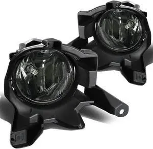 DNA Motoring FL-TRAV413-SM For 2013 to 2016 Toyota RAV4 XA40 Pair Bumper Driving Fog Lights w/Switch (Smoked Lens)