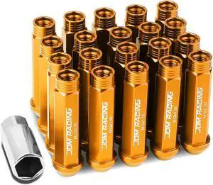 DNA Motoring LN-ZTL-9014-15-OR 20-Piece M12 x 1.5 Aluminum Alloy Wheel Lug Nuts + Deep Drive Extension (Purple)