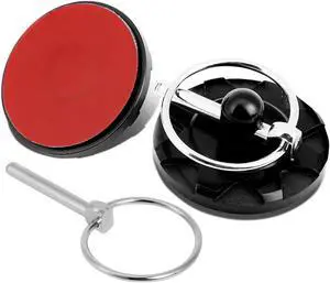 DNA Motoring HP-ZTL-9041-BK 1 X Pair of Aluminum/Steel Billet Style Cosmetic Hood Pins (Black)