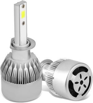 DNA Motoring HID-LED-LB-FAN-H1 H1 6000K White LED High or Low Beam Conversion Light Bulbs with Cooling Fan (Pack of 2)