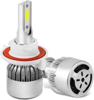 DNA Motoring HID-LED-LB-FAN-H3 H3 6000K White LED High or Low Beam Conversion Light Bulbs with Cooling Fan (Pack of 2)