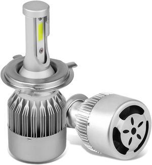 DNA Motoring HID-LED-LB-FAN-H4-HL H4 6000K White LED High + Low Beam Conversion Light Bulbs with Cooling Fan (Pack of 2)