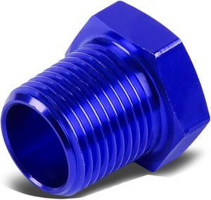DNA Motoring FT-1-9022-04-06-BL BLUE 1/4"FEMALE TO 3/8"MALE NPT PIPE BUSHING REDUCER ADAPTER FITTING GAS/OIL