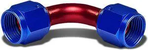DNA Motoring FT-4406-090 -6AN AN6 6-AN 90 DEGREE SWIVEL OIL/FUEL/GAS LINE HOSE END 2-SIDE FEMALE FITTING