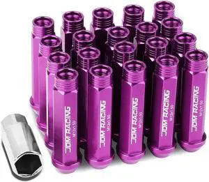 DNA Motoring LN-ZTL-9014-15-PP 20-Piece M12 x 1.5 Aluminum Alloy Wheel Lug Nuts + Deep Drive Extension (Green)