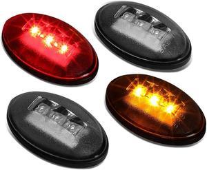 DNA Motoring FENDL-FSD99-SM For 1999 to 2010 Ford F250 / F350 / F450 Super Duty LED Dually Bed Fender Side Marker Light Set 00 01 02 03 04 05 06 07 08 09