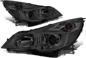 DNA Motoring HL-OH-SLEG13-SM-CL1 For 2010 to 2014 Subaru Outback Legacy Pair Projector Headlight Smoked Housing Clear Side Headlamps 11 12 13 Left + Right